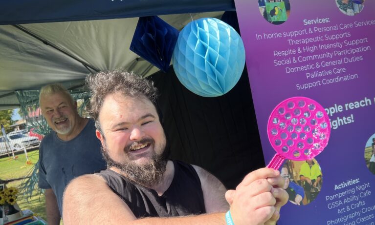 Caleb-Carter-enjoying-the-sensory-space-by-Genuine-Support-Services