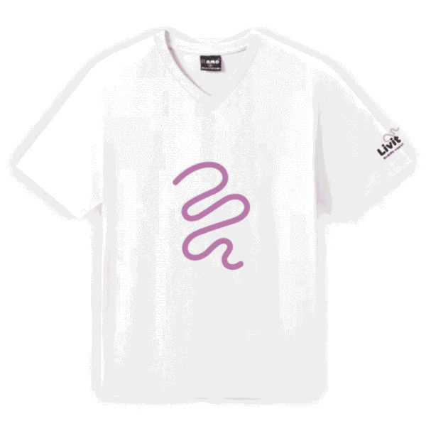 Livit Support Tee (White V Neck)