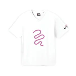 V-neck t-shirt in white