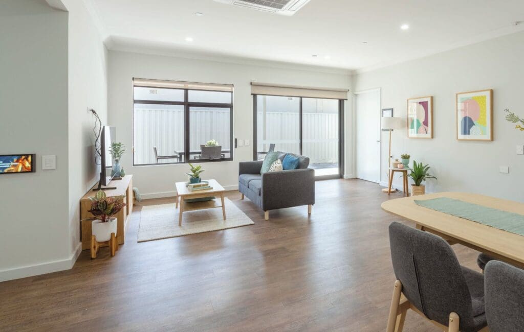 SIL SDA lounge room in Kingston SE